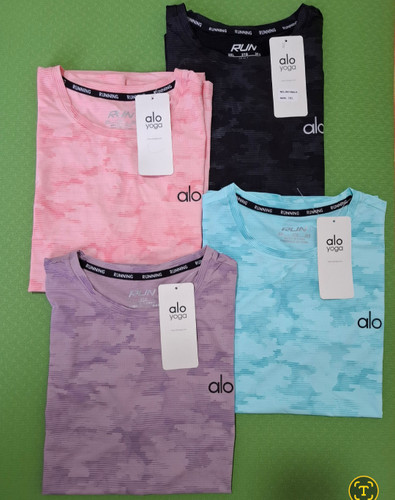 تیشرت یقه گرد آستین کوتاه alo, تنفس پذیر وارداتی