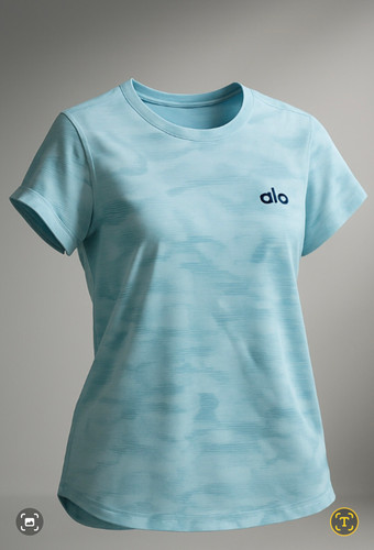 تیشرت alo یقه گرد آستین کوتاه , بسیار لطیف، تنفس پذیر، وارداتی