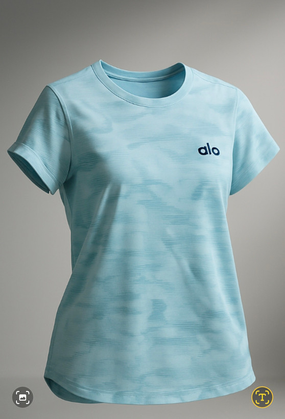 تیشرت یقه گرد آستین کوتاه alo, تنفس پذیر وارداتی