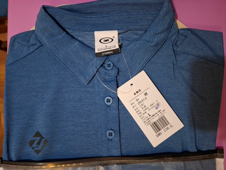 تیشرت یقه برگرد سه دگمه آستین کوتاه وارداتی