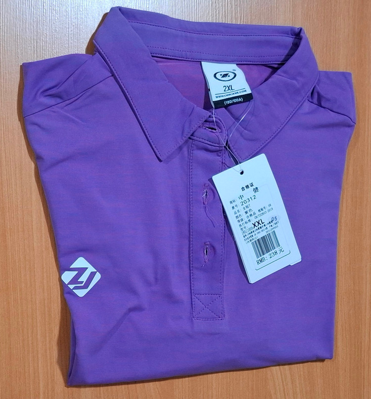 تیشرت یقه برگرد سه دگمه آستین کوتاه وارداتی