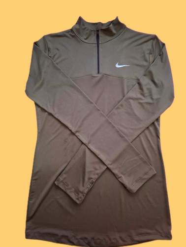 تیشرت نیم زیپ یشمی نایک