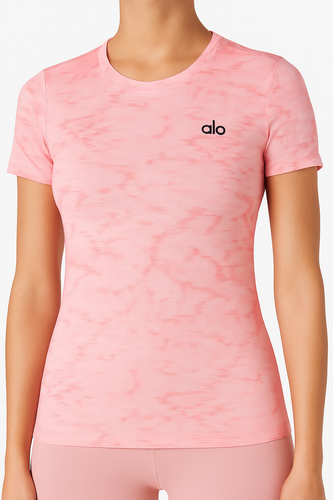 تیشرت alo یقه گرد آستین کوتاه لطیف تنفس پذیر وارداتی