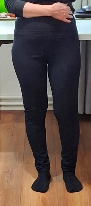 لگ لولولمون مشکی جیبدار برش دار وارداتی با دوخت فلت